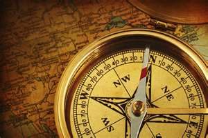 compass over map