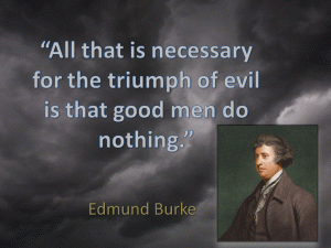 Burke Quote Triumph Evil
